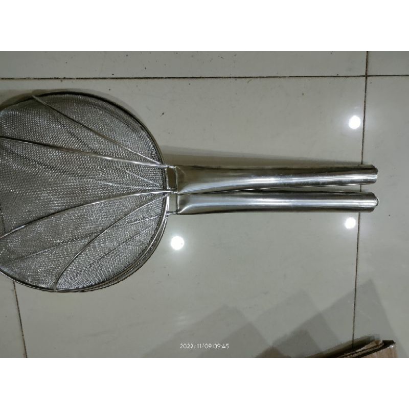saringan minyak stainless/saringan jumbo/serokan besar 32