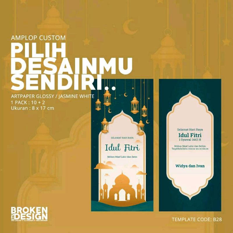 

AMPLOP CUSTOM LEBARAN/ IDUL FITRI KODE B28