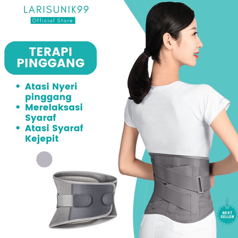 Korset Pinggang Syarat Kejepit Korset Pinggang Lumbal Syaraf kejepit Alat Terapi Nyeri Pinggang Korset HNP Lumbar Nyeri Dekompresi Tulang belakang Obat Syaraf Kejepit