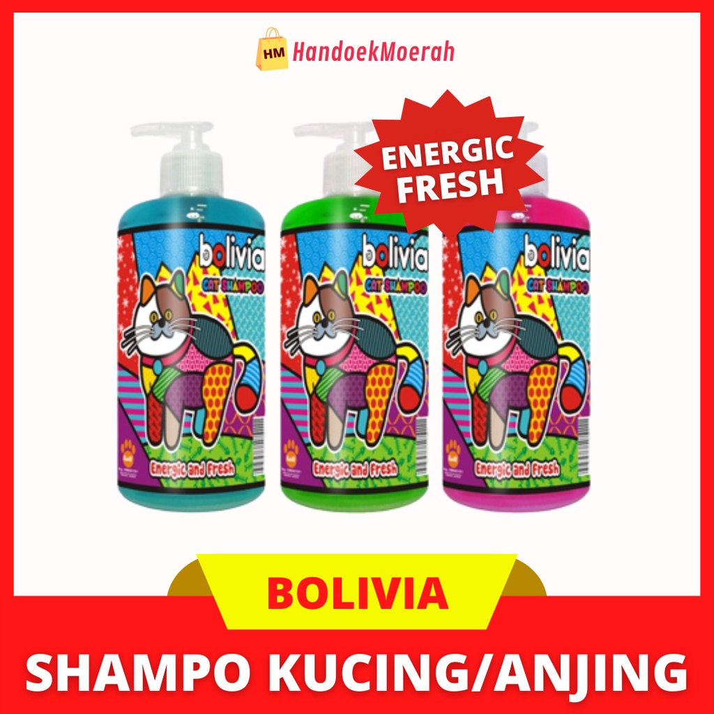 Raid All - BOLIVIA Shampoo Cat 500ml / Shampo Kucing Aroma Energik dan Segar Murah