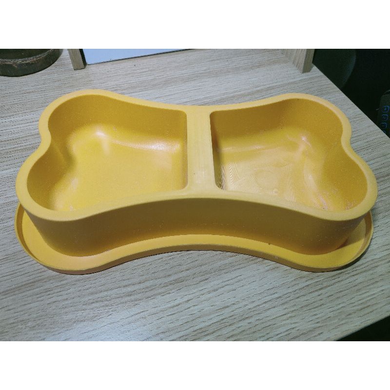 Tempat Makan Kucing Anjing Kecil Pet Bowl Double Love