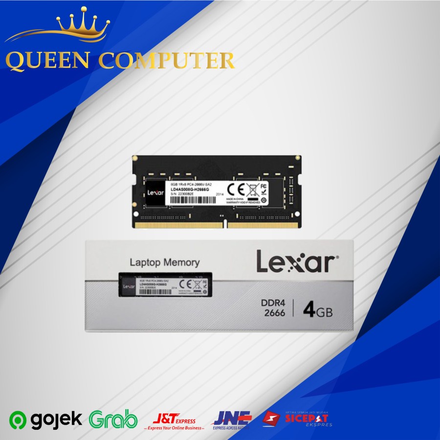 RAM DDR4 4GB LEXAR SODIMM PC4-2666V-LD4AS004G-H2666G