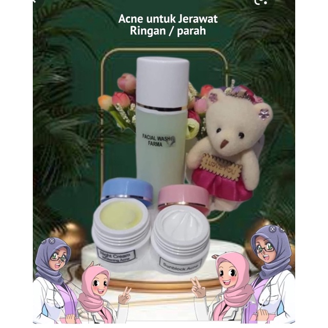 Farma Acne 3in1  Acne khusus jerawat parah premium