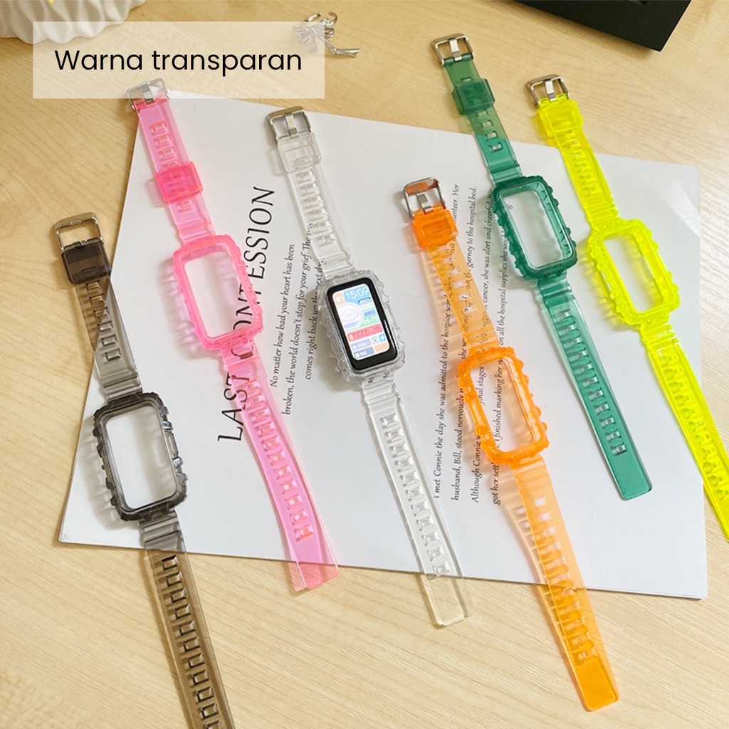 Silicone Strap 2 in 1 Huawei Band 6 7 Honor Band 6 TPU Soft Replacement Bracelet