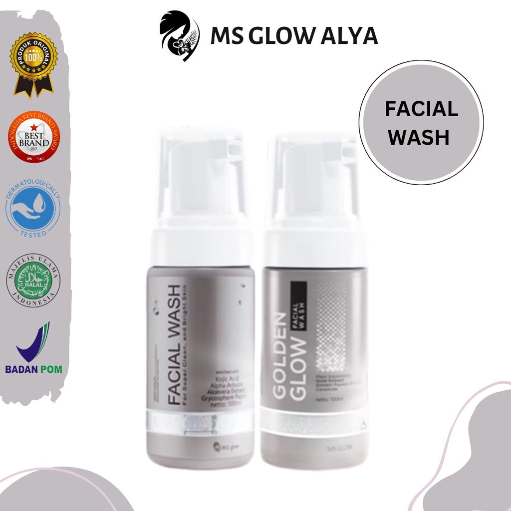 FACIAL WASH MS GLOW/MSGLOW FACIAL WASH ORI DAN AMAN/RESELLER RESMI