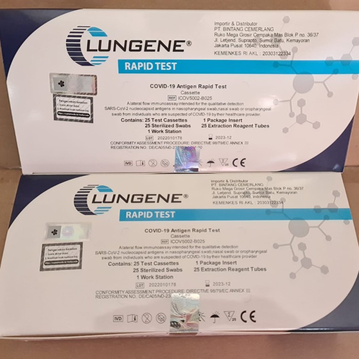 CLungene swab hidung antigen original AKL