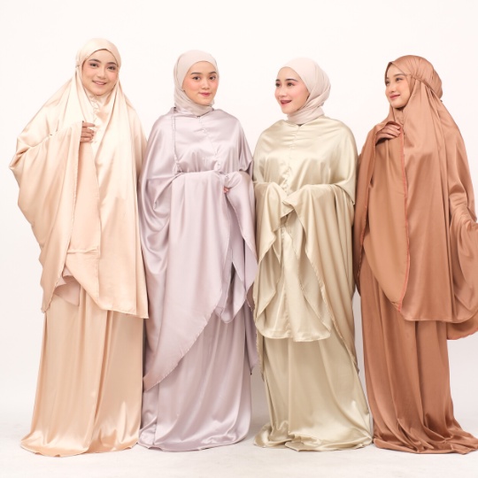 Mukena Daily Silk Premium Prayer Set  2in1 Strapio