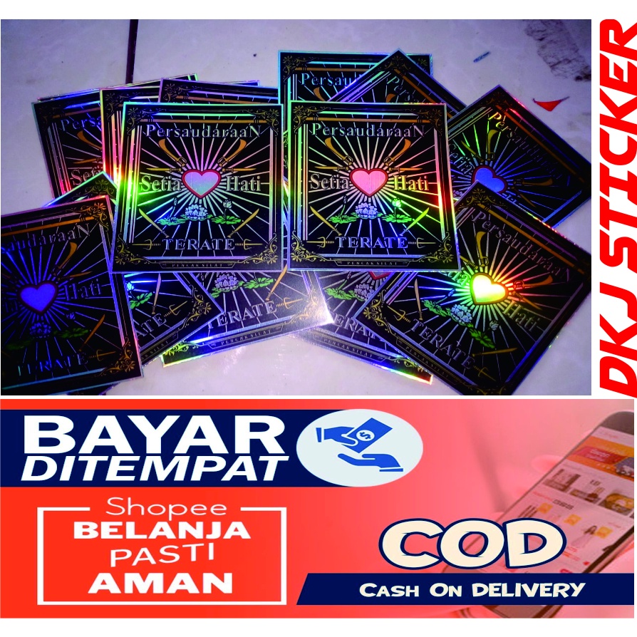 

stiker psht persaudaraan hologram printting
