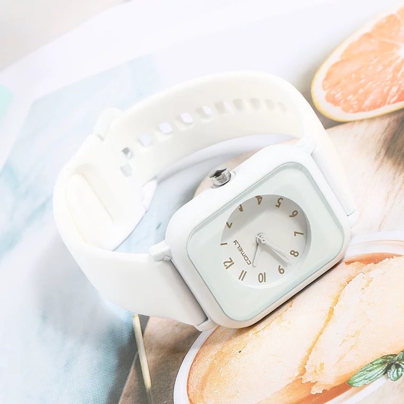 Jam Tangan Wanita / pria Jam Sport Analog rubber Watch Trend Simple Men and Women Quartz Student watch