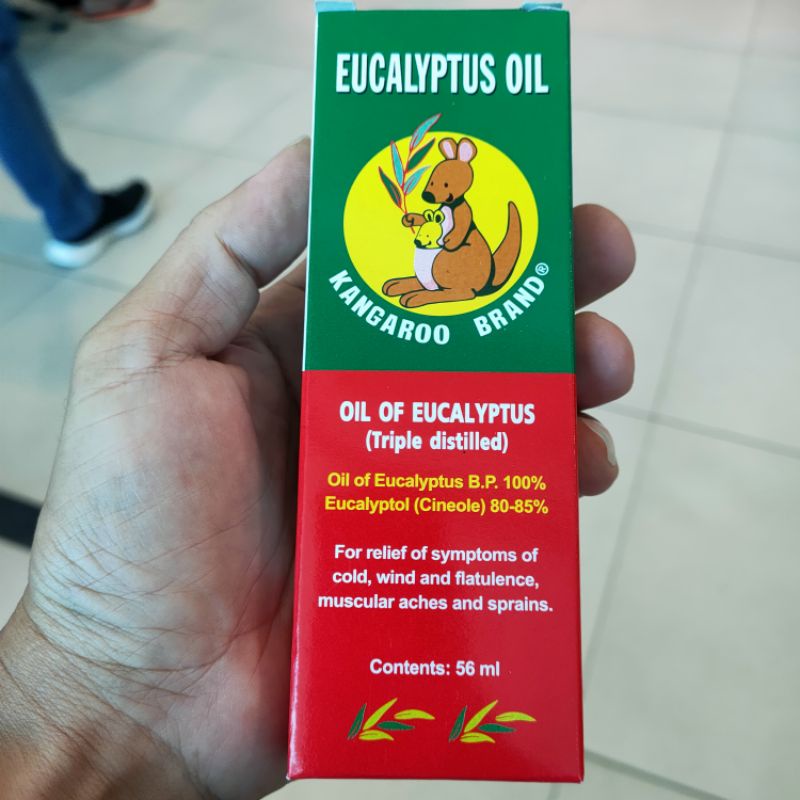 Eucalyptus Oil Kangaroo Eucalyptus 56ml - Minyak Kayu Putih Thailand 100%