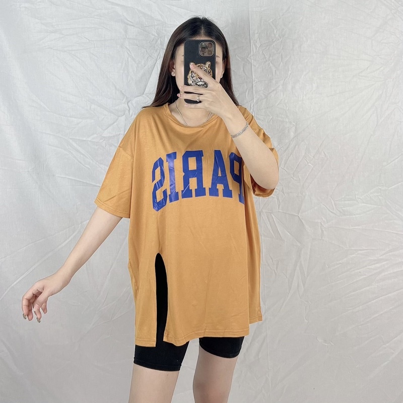 Kaos Oversize Jumbo Slit Prs / Kaos Wanita Jumbo