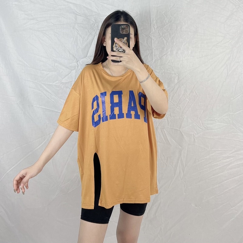 Kaos Oversize Jumbo Slit Prs / Kaos Wanita Jumbo