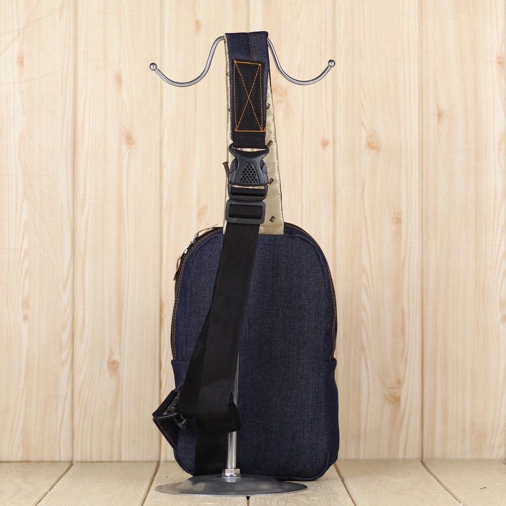 Sling Bag Pria Tas Selempang Distro A Denim Jeans Keren Fashionable