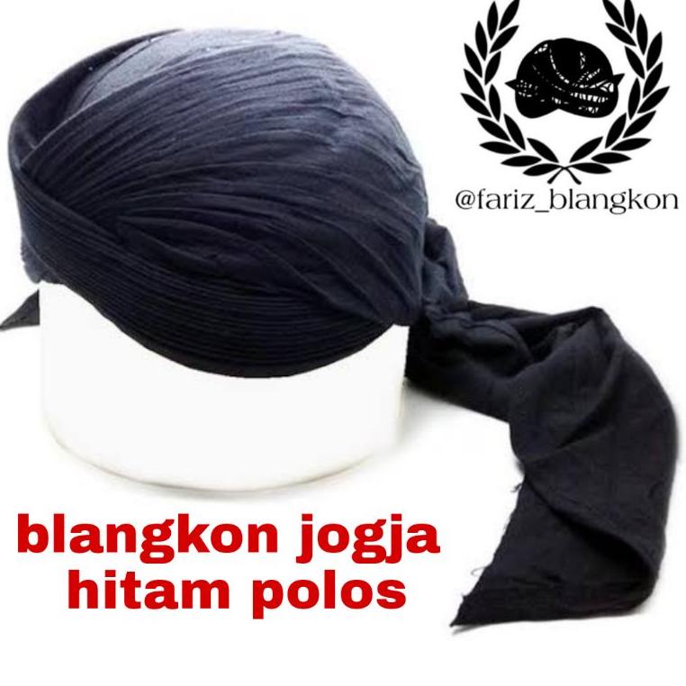 TOP PRODUCT Blangkon jogja lipat hitam polos / blangkon jawa / blangkon solo / blangkon sunan ღ 884