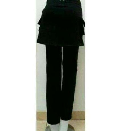 Celana senam rok kantong - Hitam, L