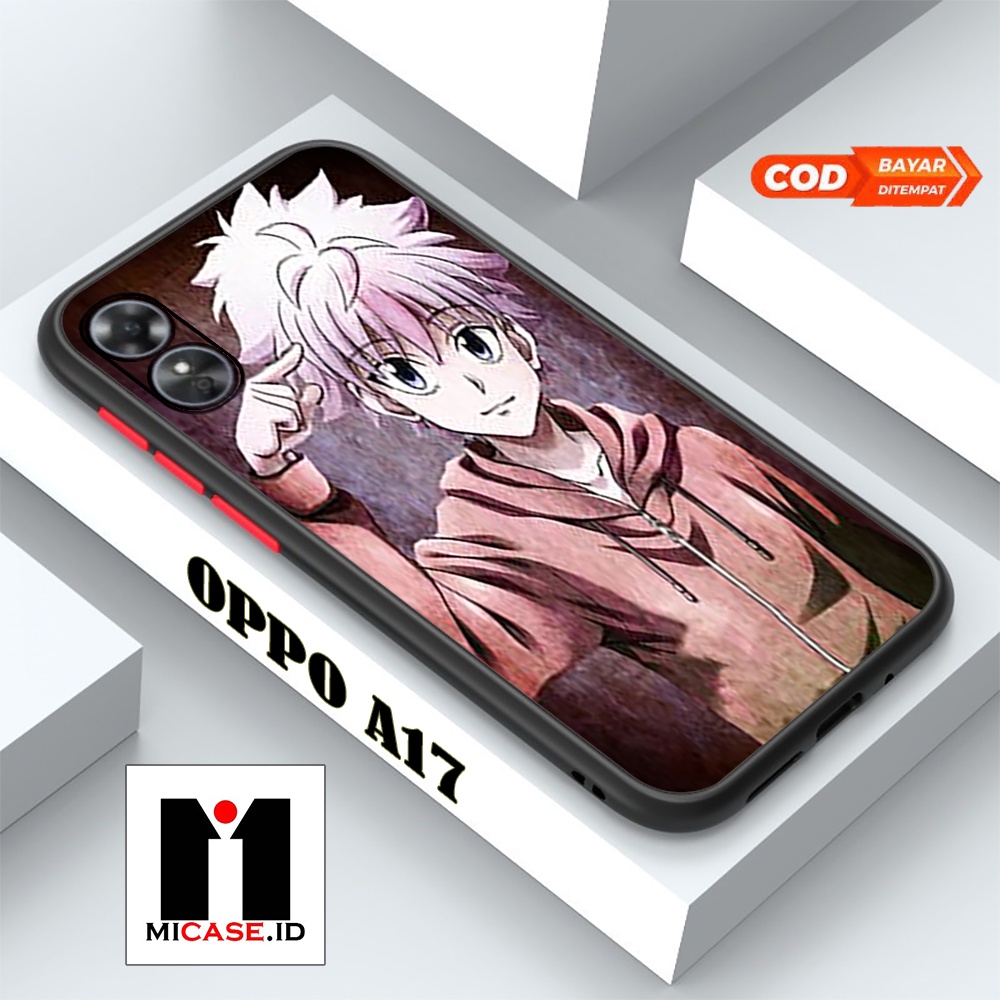 Case OPPO A17 - Casing OPPO A17 Fashion Case Terbaru 2022 MI.CASE [ KILLUA ZOLDYCK ] Soft Case Glass