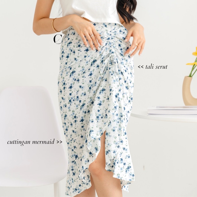 FANY SKIRT - ROK FLORAL WANITA