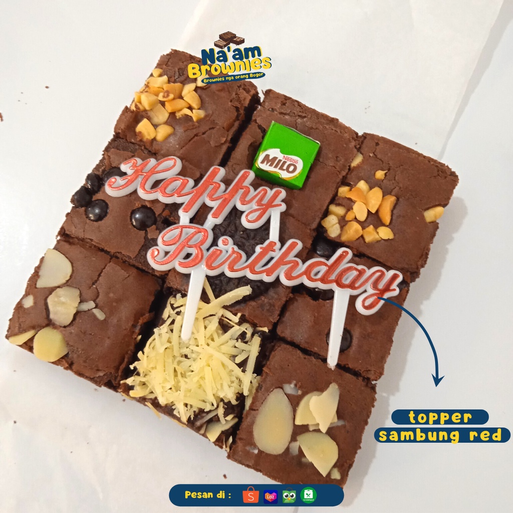 PAKET BUNDLING BROWNIES MINI + TOPPER CAKE