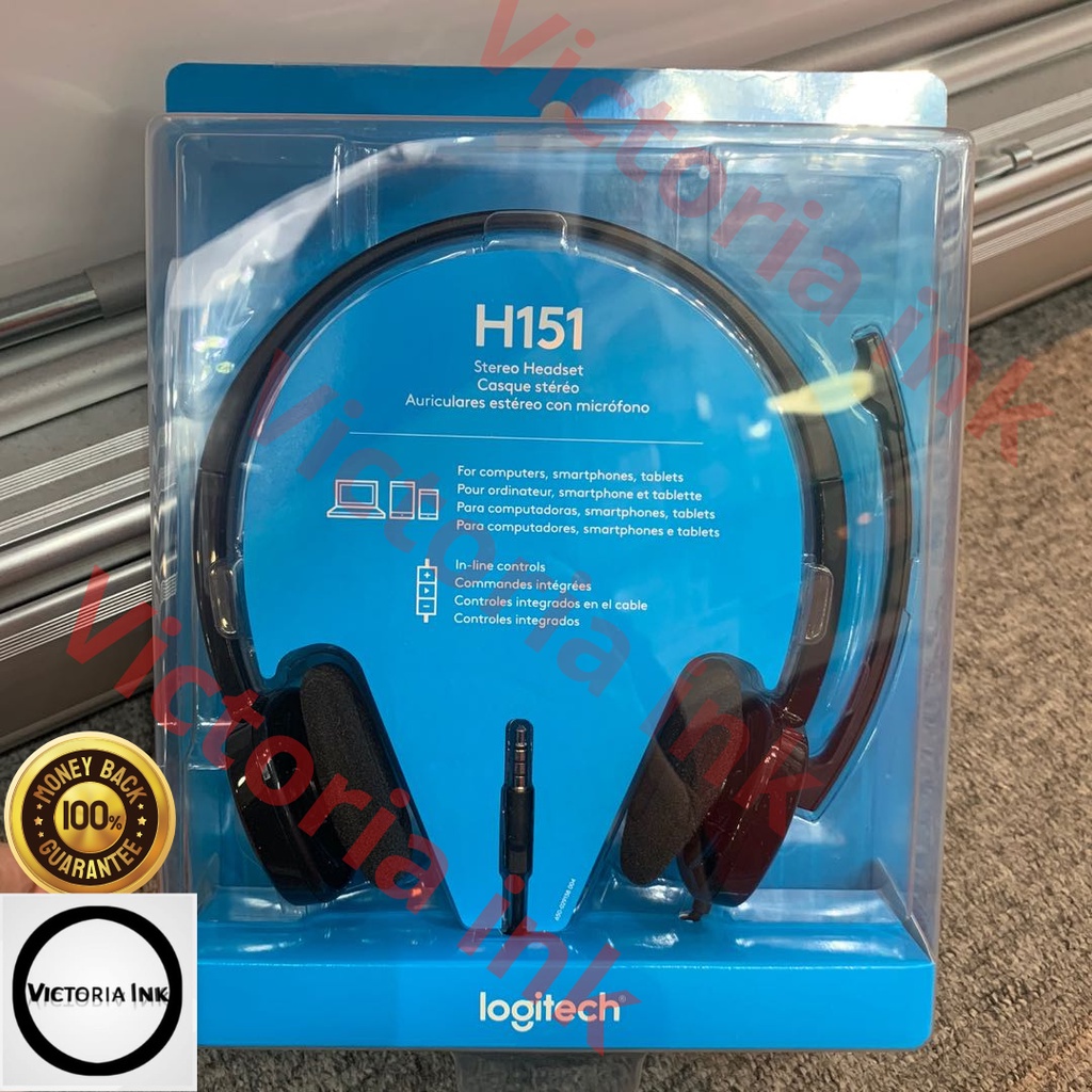 Logitech H151 Headset Stereo Mikrofon Noise Cancelling Handset H 151 Headset Gaming Headset Logitech