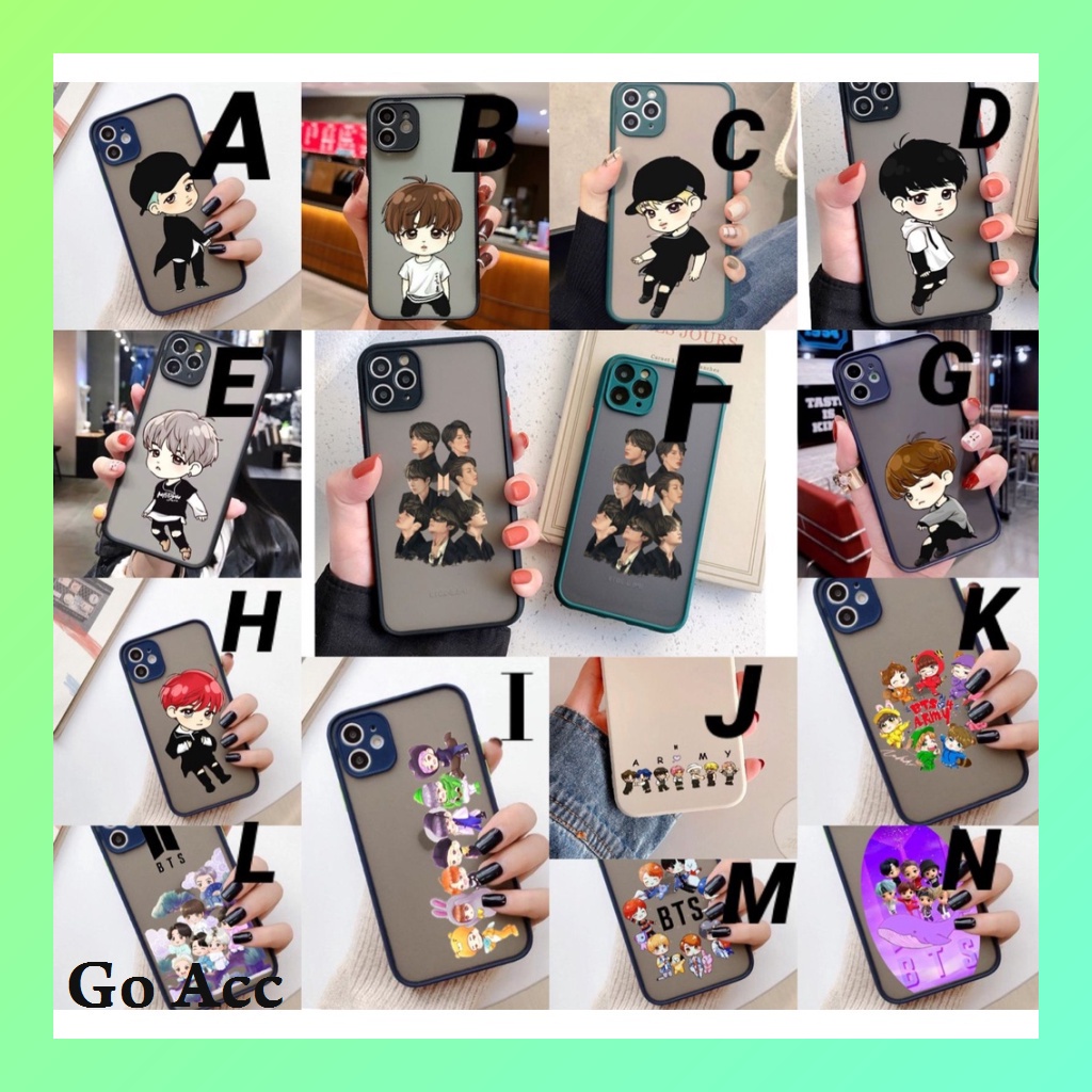 Casing Soft Kamera AA08 BTS for Xiaomi Redmi mi S2 8 11 Lite a1 5x Poco C40 F3 Pro M3 M4 X3 NFC GT 5G