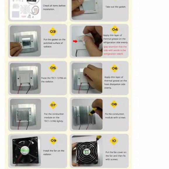 KIT PENDINGIN PELTIER TEC1-12706 SET HEATSINK - tanpa peltier