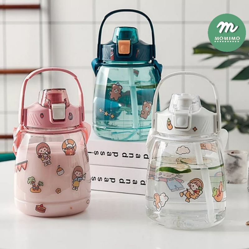 [ BISA COD ] BOTOL MINUMAN VIRAL 1.3 LITER BENING STIKER / BOTOL MINUM GEMOY