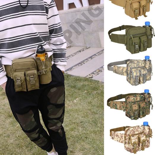 TAS PINGGang BOTOL MINUM - Hitam