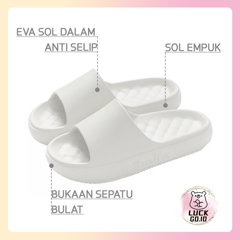 Sendal Slop Sandal Jelly Wanita Sandal Rumah Import Slipper Empuk Premium Super Soft Sepatu Sandal Slippers Sandal Polos Nyaman Anti Slip Tebal Berkualita Sendal Karet Outdoor