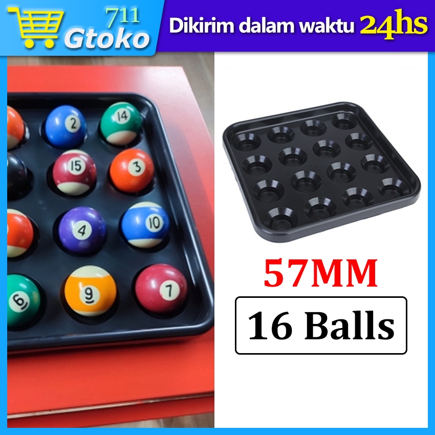 Jual Billiard Ball Tray Storage Hitam / Tempat Bola Billiard Plastik