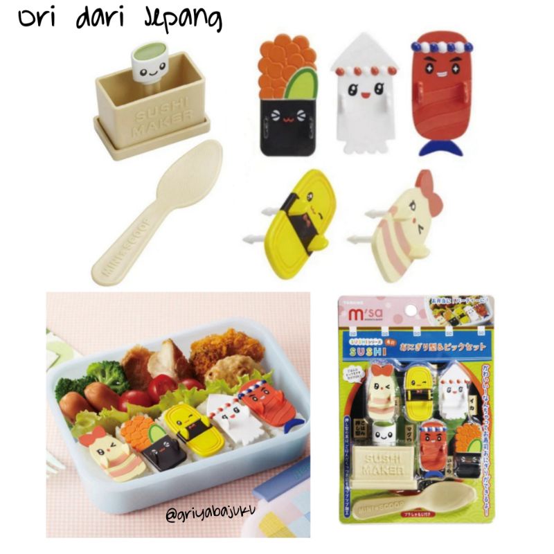 Set Sushi Series - Torune Pick Sushi Maker Picks Set Rice Scoop - Tusukan Food Pick Bento