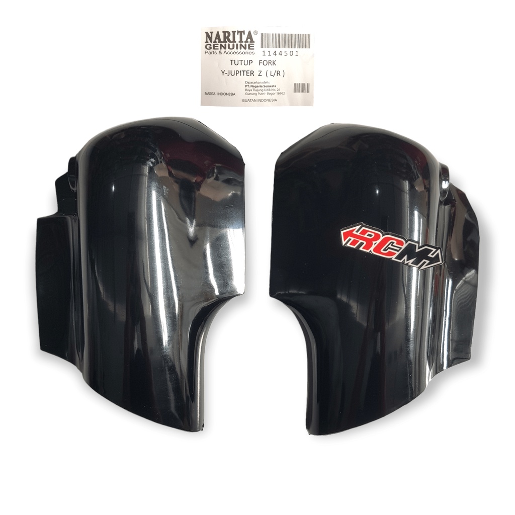 SEPASANG TUTUP COVER BODI BODY SHOK SKOK SOK SHOCK DEPAN FOROK POROK FRONT FORK KANAN KIRI YAMAHA JUP JUPITER Z BURHAN BURUNG HANTU 2003 2004 2005 2006 2007 2008 2009 LAMA OLD BLACK HITAM  BAHAN TEBAL