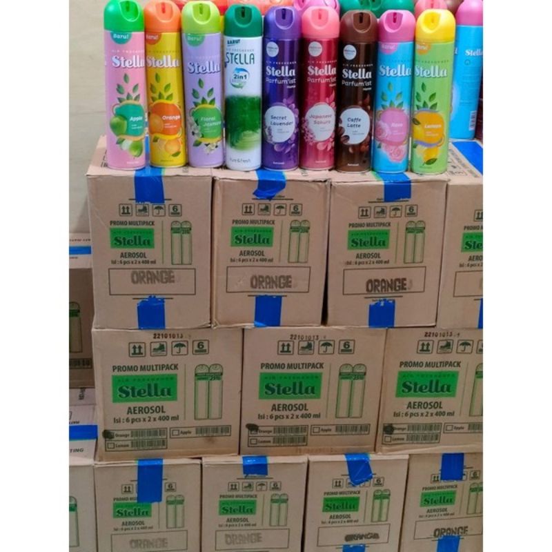 STELLA AEROSOL 400ML SPRAY STELLA AIR REFRESHNER PENGHARUM RUANGAN SEMPROT