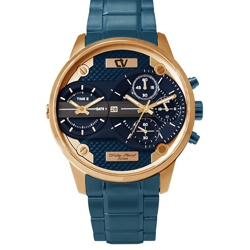 Jam Tangan Pria CV 26400G-1F BLU Original