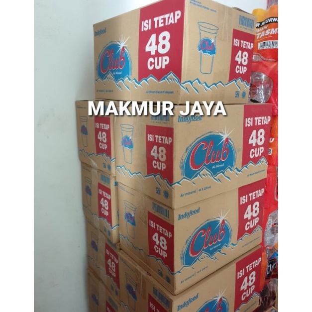 

CLUB GELAS 220ml Air Mineral Kemasan ( 1 Dus Isi 48 Cup ) (OJOL ONLY)