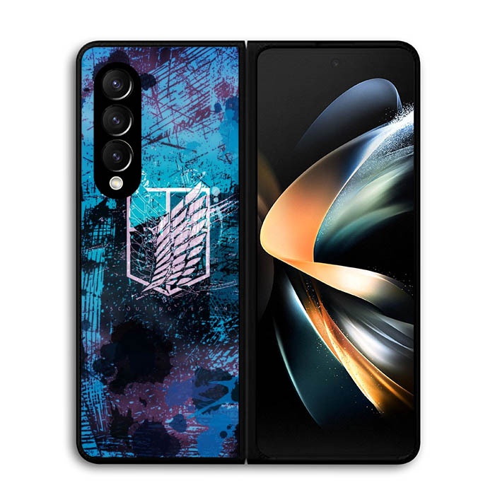 Custom Casing Samsung Z Flip 3 4 Fold 3 4 5G Attack Of Titan FF0005