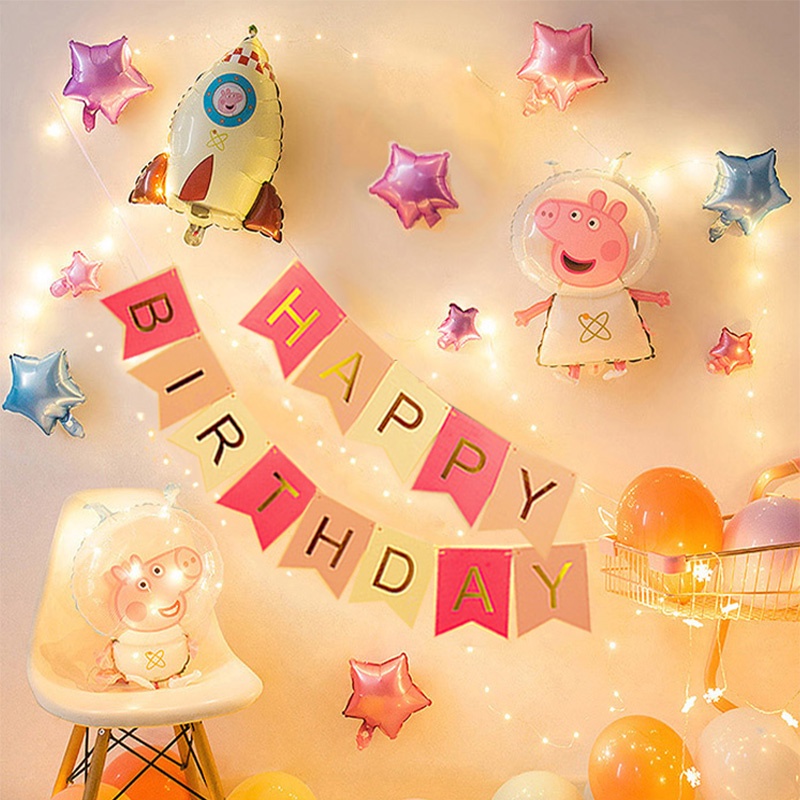 Image of Set paket balon dekorasi ulang tahun anak dekorasi ultah happy birthday party tema Spider-Man balon karakter ulang tahun H943 #4