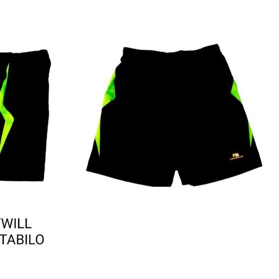 celana olahraga pendek frasser ctn 07 hitam stabilo mitra - M