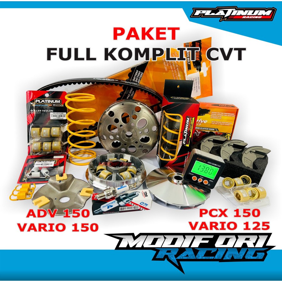 PAKET KOMPLIT Kirian CVT Honda Yamaha Nmax PCX Modifikasi Ori - UPGRADE CVT