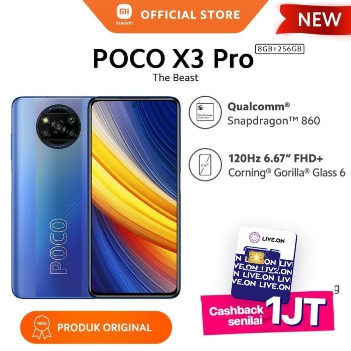 Xiaomi Poco X3 Pro 8/256GB 6/128GB Garansi Resmi Pocophone X3 Pro -