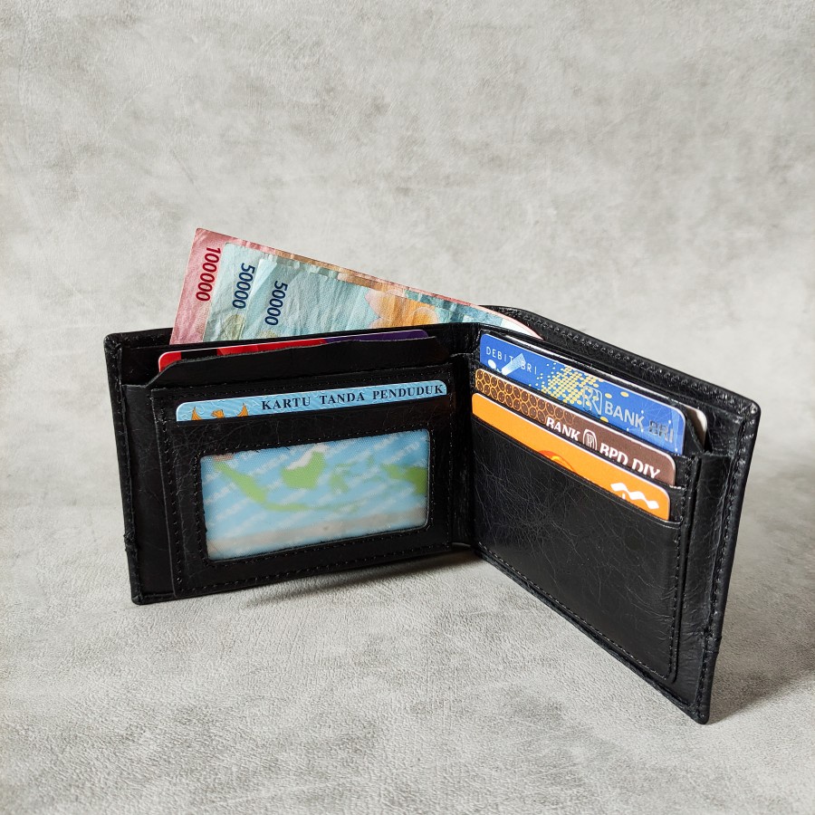 Dompet Kulit Pria Dompet Lipat kulit Abekani LW016 Men Wallet