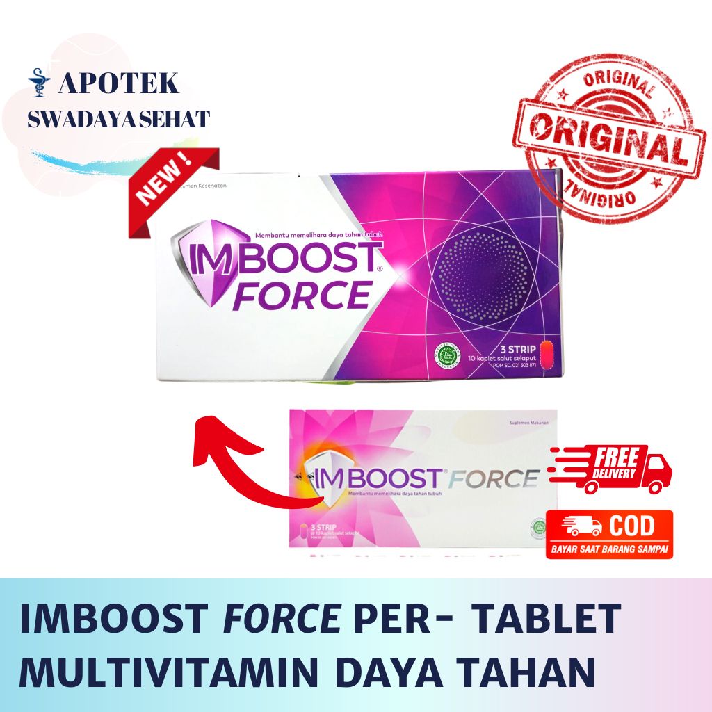 IMBOOST Force Per Tablet ecer Vitamin Suplemen Daya Tahan Tubuh