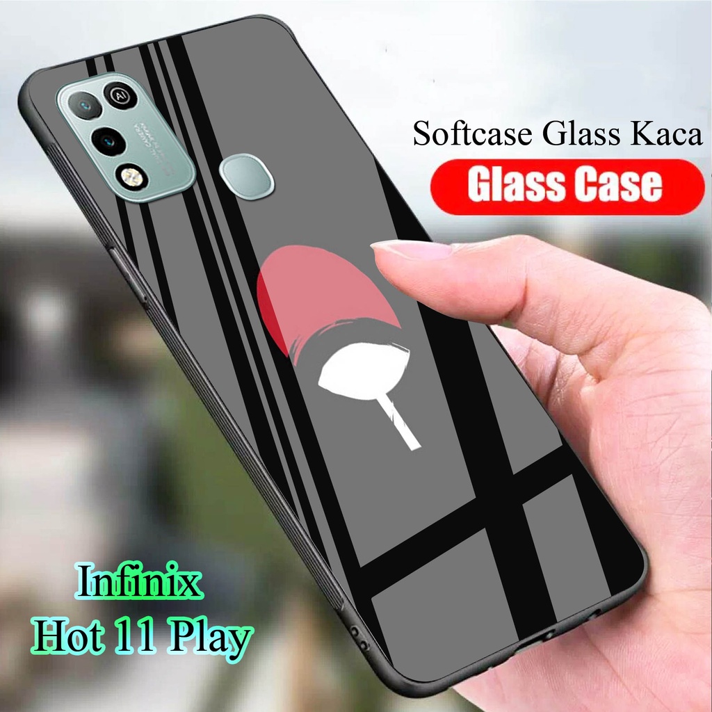 Softcase Glass Kaca INFINIX HOT 11 PLAY - Case Handphone  INFINIX HOT 11 PLAY [T90]