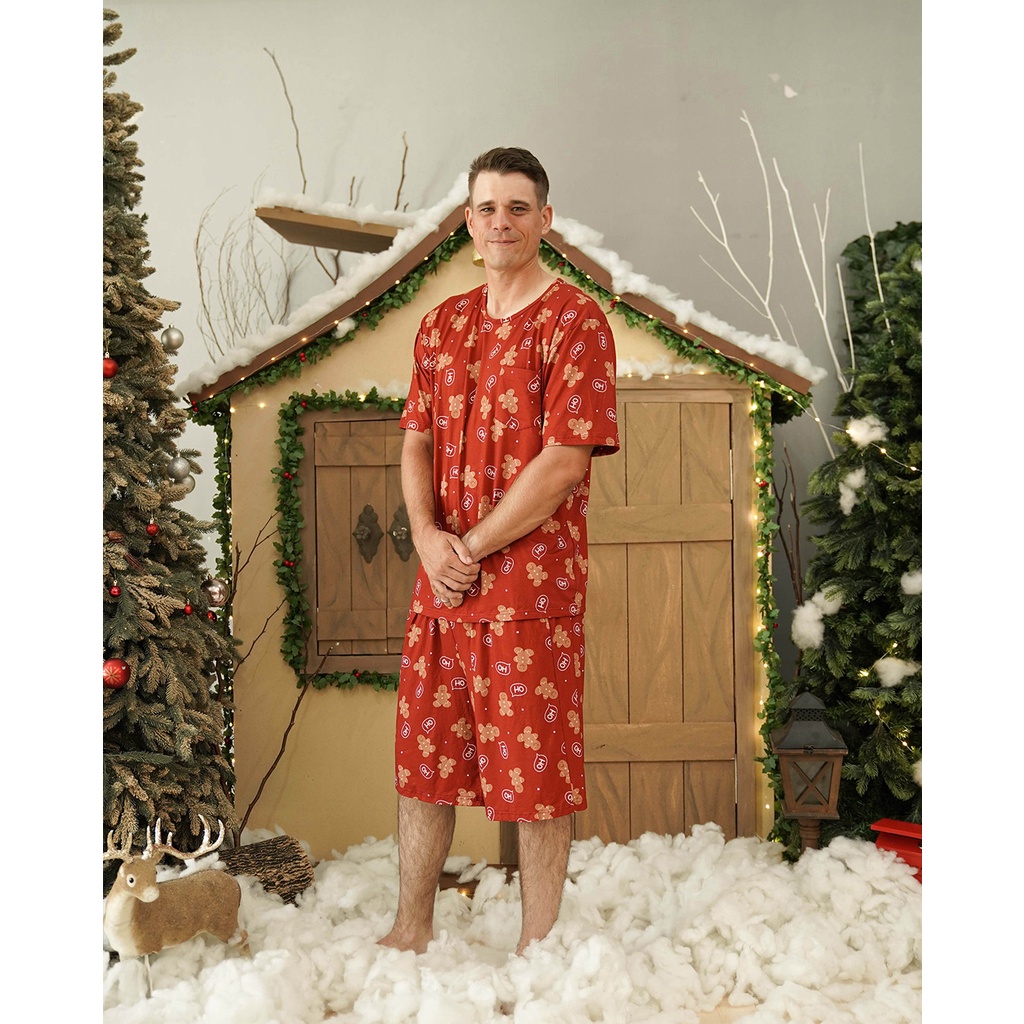 Cielyn - Joyfull Men T-shirt - TENCEL™ Modal - Xmas Series - Piyama Laki-Laki - Set