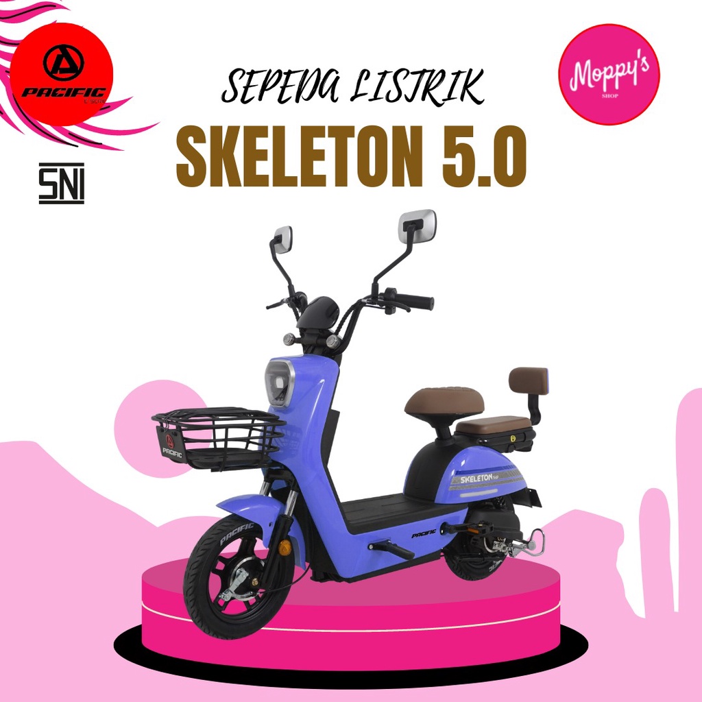Sepeda Listrik Pacific Skeleton 5.0 New Selis By pacific