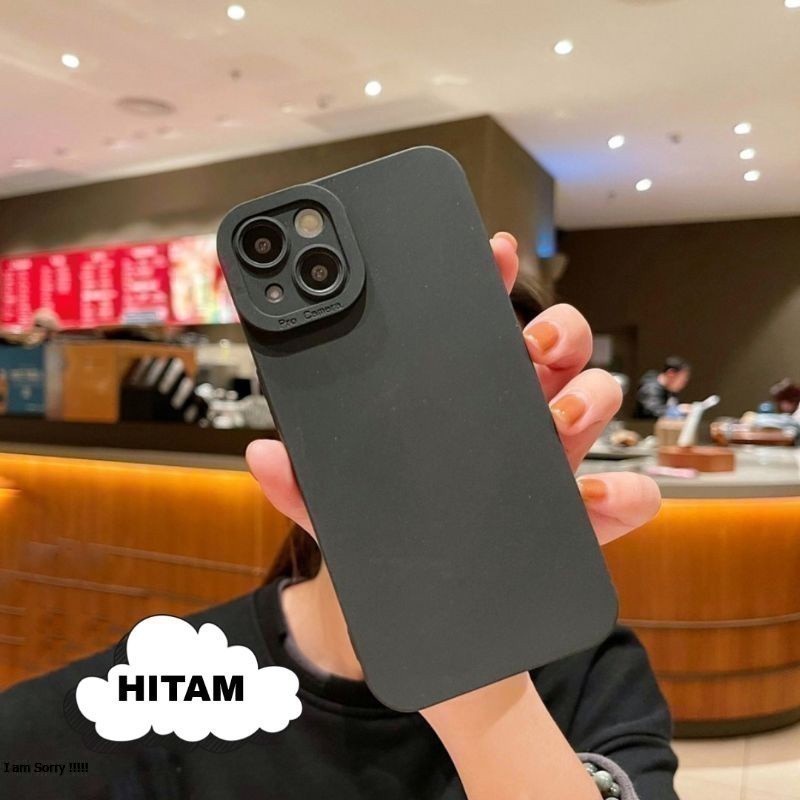 P/B- CASING COVER Case Realme C33 4G New 2022 Luxury Liquid Protection Camera Slim Premium Softcase Hitam