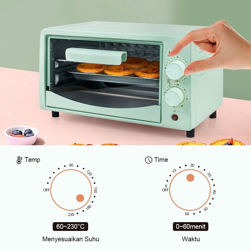 Oven Listrik Panggang Daging Oven Baking Kue Kompor Listrik 12L