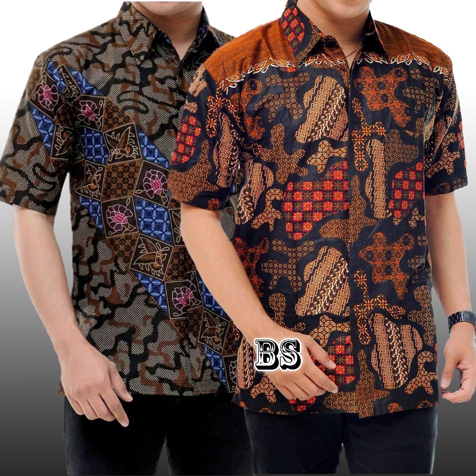 Kemeja batik pria lengan pendek regulerfit premium