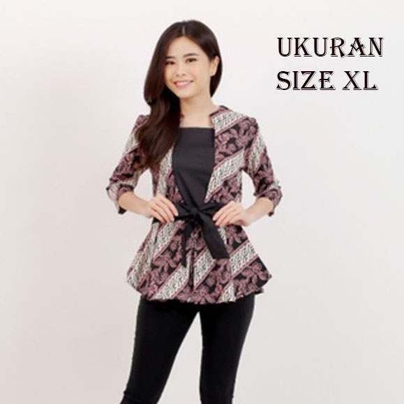 Batik wanita - Atasan blouse batik fashion wanita 311 Size XL