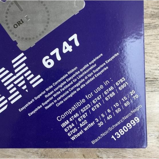 Pita mesin tik ORI utk IBM 6747 correctable typewriter ribbon