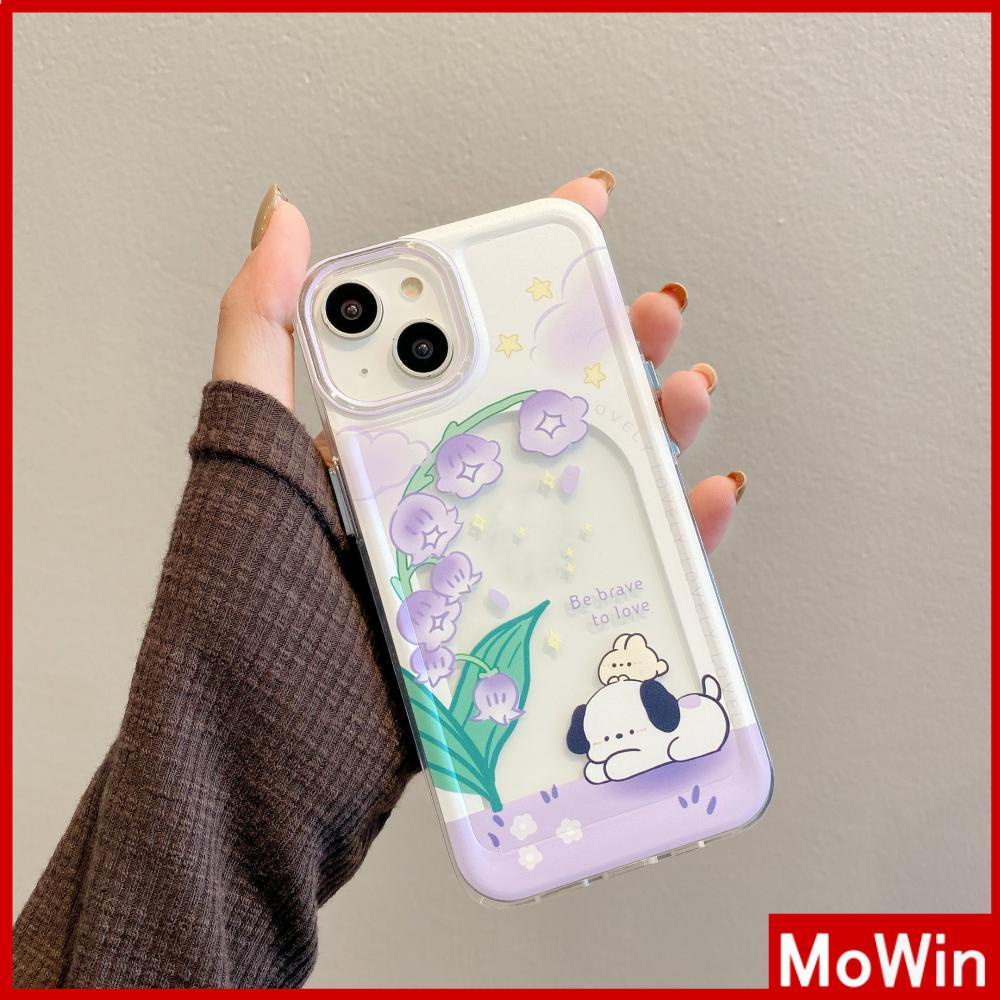 For iPhone 14 Pro Max iPhone Case Thickened TPU Soft Case Clear Case Space Case Plating Button Purple Flowers Compatible For iPhone 13 Pro Max 12 Pro Max 11 Pro Max 7plus XR xs max